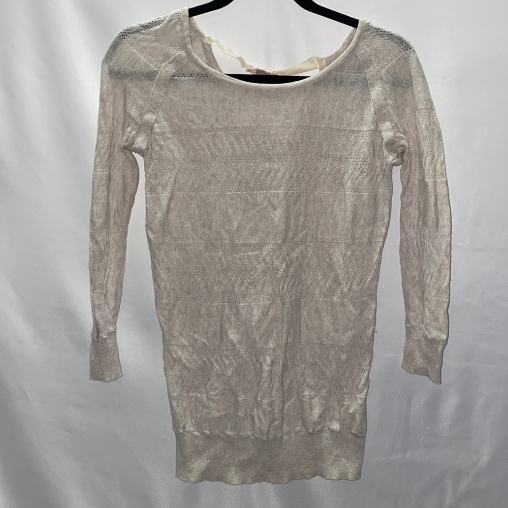 Lauren Conrad XS womens long sleeve shirt light blush pink